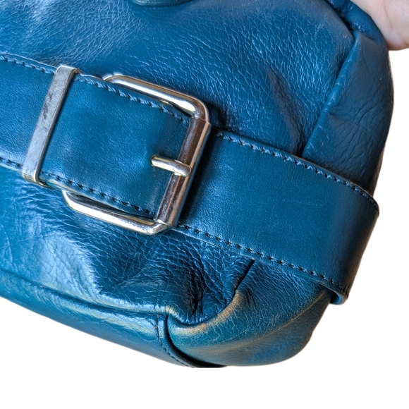 Banana Republic Blue Leather Women's Handbag - Picture 6 of 9